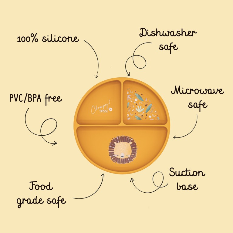 Silicon Suction Plate - Chompy the Lion