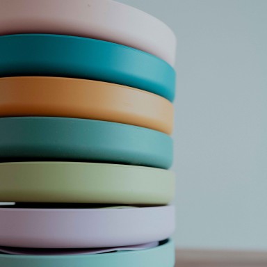 Piatto con ventosa in silicone - Leone Chompy