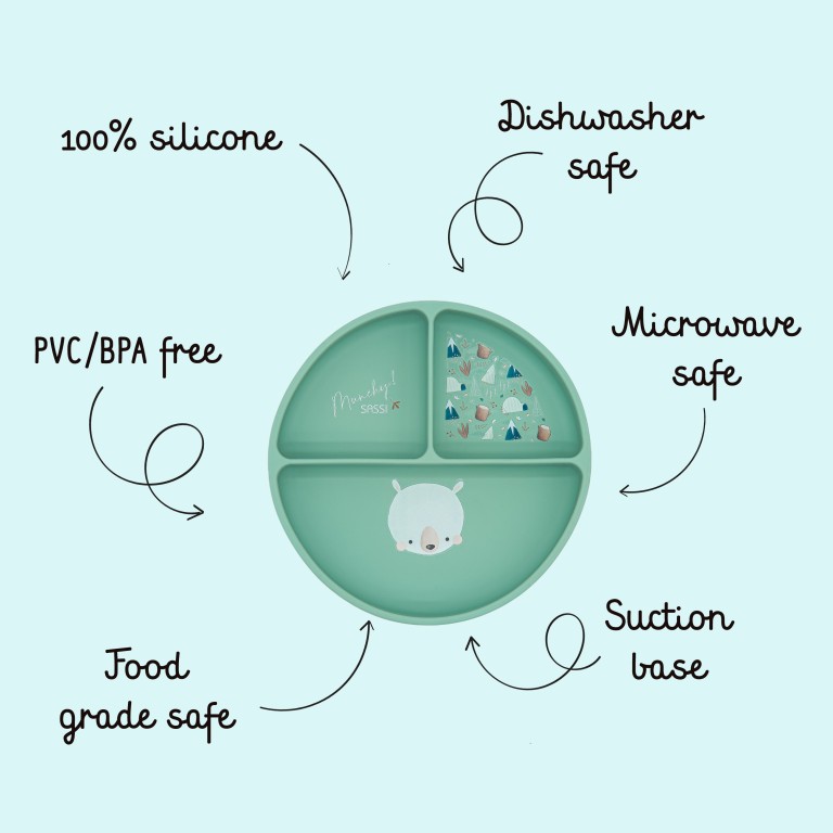 Silicon Suction Plate - Munchy the Bear