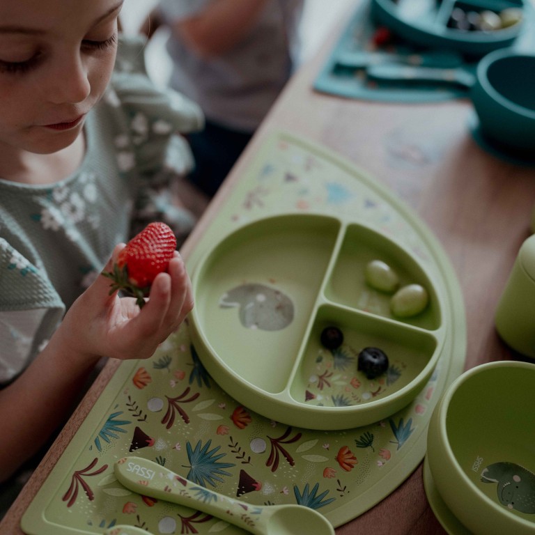 Bol avec ventouse en silicone - Cracky le dinosaure