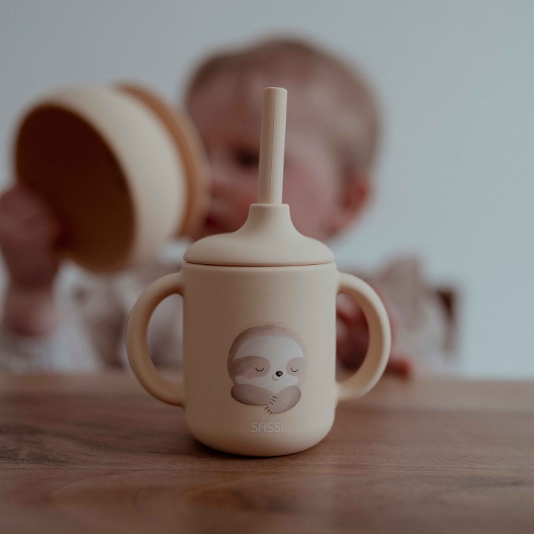 Silicone Straw Cup - Gnawy the Sloth