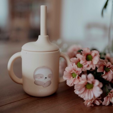 Tasse d'apprentissage en silicone - Gnawy le paressaux