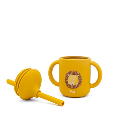 Tasse d'apprentissage en silicone - Chompy le lion
