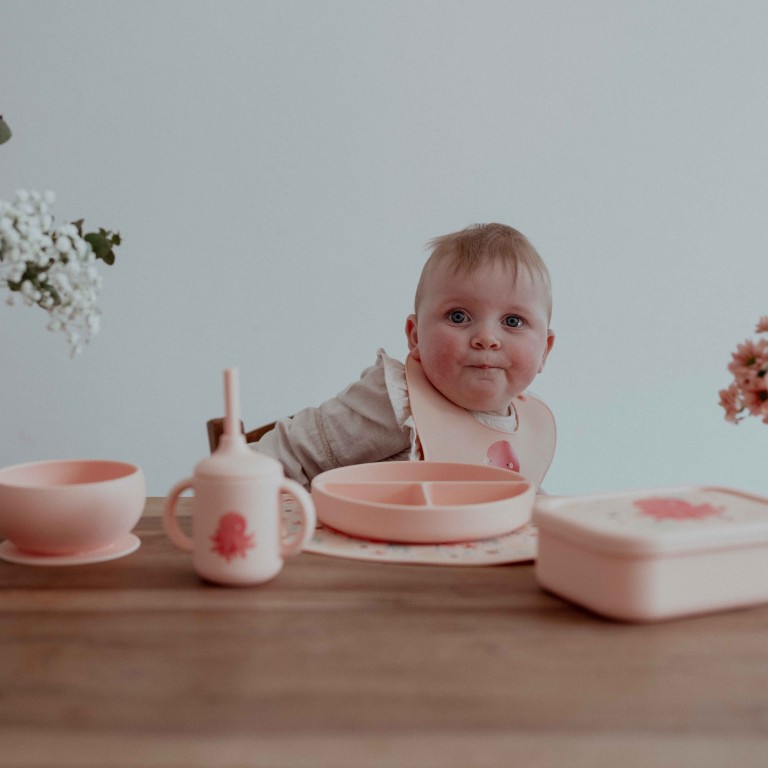 Tasse d'apprentissage en silicone - Slurpy la pieuvre