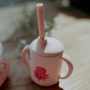 Silicone Straw Cup - Slurpy the Octopus