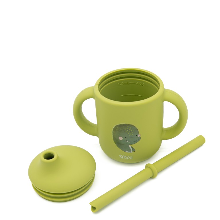Silicone Straw Cup - Cracky the Dinosaur