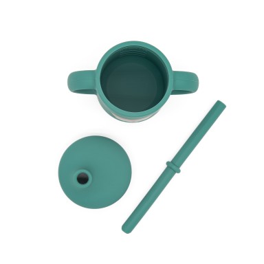 Silicone Straw Cup - Crunchy the Fox