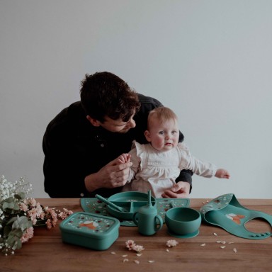 Tasse d'apprentissage en silicone - Crunchy le renard