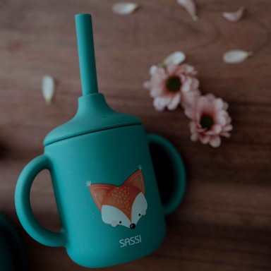 Tasse d'apprentissage en silicone - Crunchy le renard