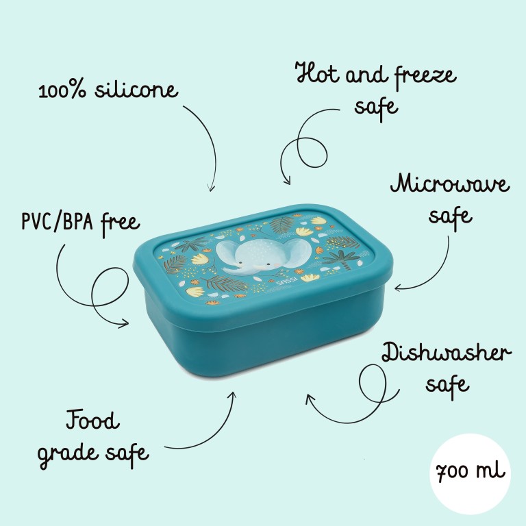 Boîte à goûter en silicone - Chewy l’éléphant