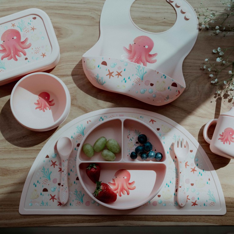 Couverts en silicone - Slurpy la pieuvre