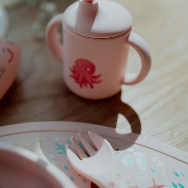 Couverts en silicone - Slurpy la pieuvre