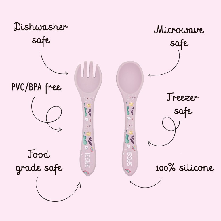 Silicone Cutlery - Sparkly the Unicorn