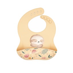 Bavoir en silicone - Gnawy le paressaux