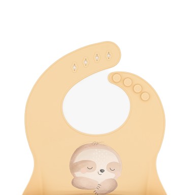 Silicone Bib - Gnawy the Sloth