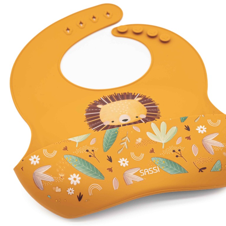 Silicone Bib - Chompy the Lion