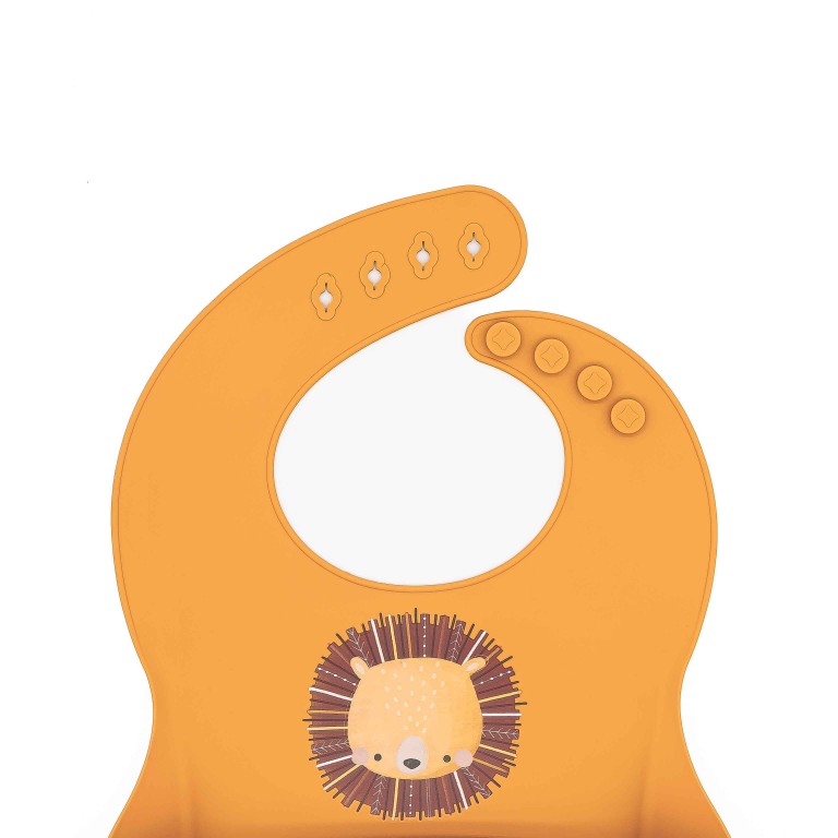 Bavaglino con tasca in silicone - Leone Chompy