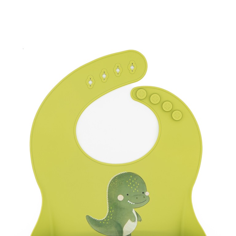 Silicone Bib - Cracky the Dinosaur