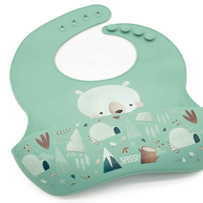 Bavoir en silicone - Munchy l’ours