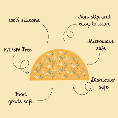 Dessous de plat en silicone - Chompy le lion