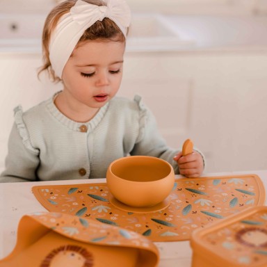 Dessous de plat en silicone - Chompy le lion