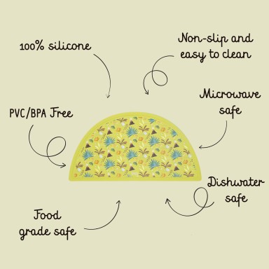 Silicone Placemat - Cracky the Dinosaur