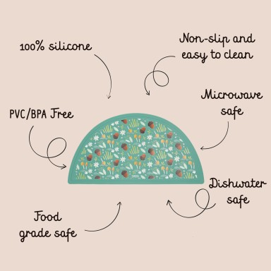 Silicone Placemat - Crunchy the Fox