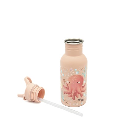 500 ml Stainless Steel Bottle - Slurpy the Octopus