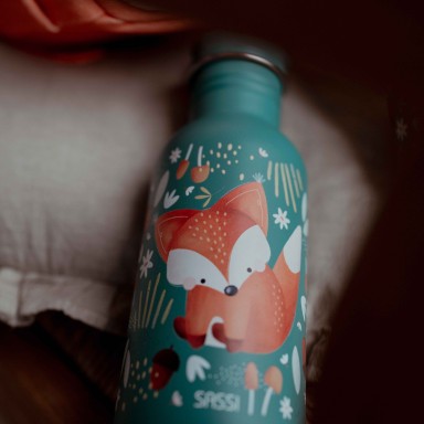 500 ml Stainless Steel Bottle - Crunchy the Fox