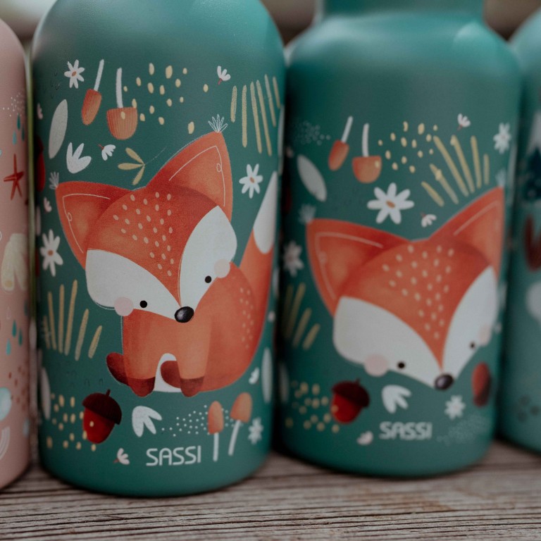 Gourde en inox 500 ml - Crunchy le renard