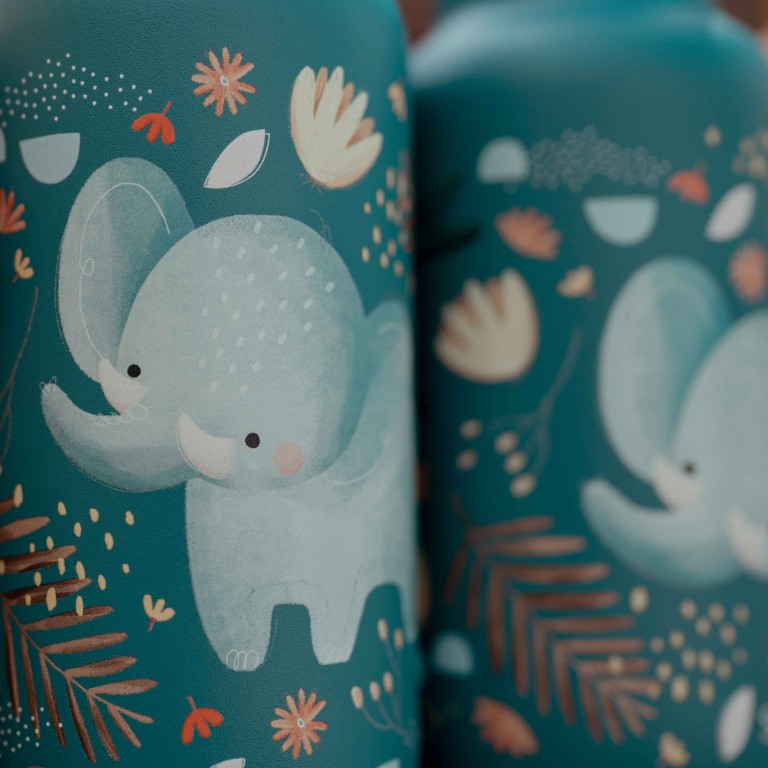 350 ml Vacuum Insulated Steel Bottle - Chewy the Elephant