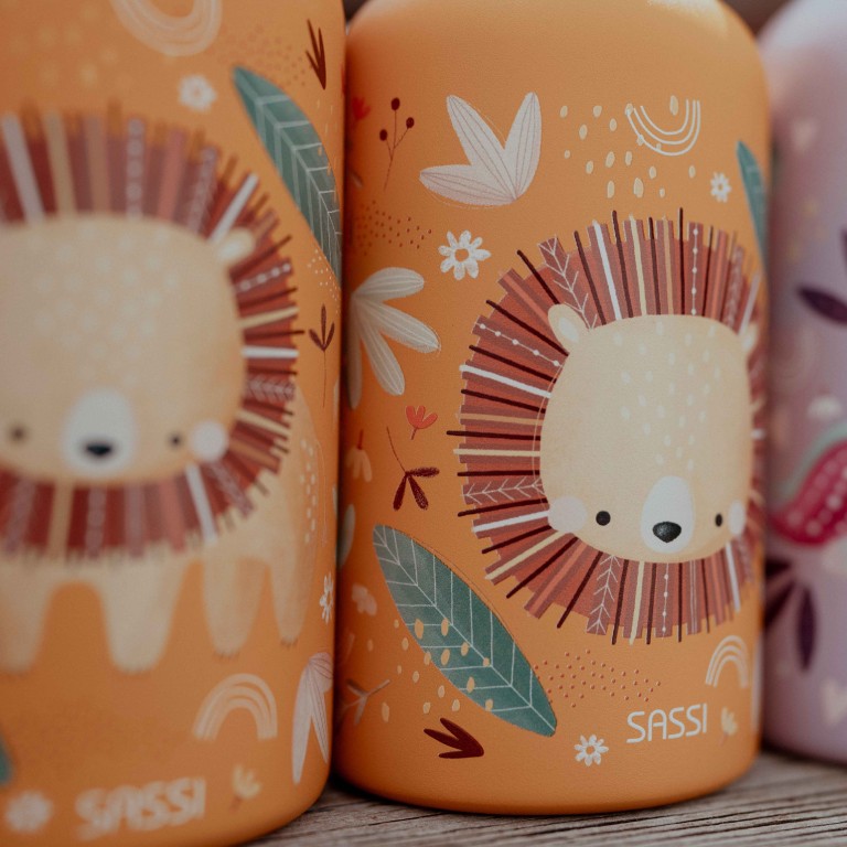 350 ml Vacuum Insulated Steel Bottle - Chompy the Lion