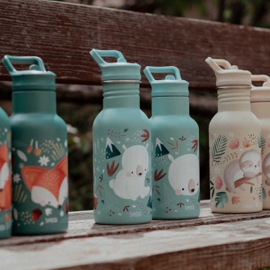 350 ml Vacuum Insulated Steel Bottle - Munchy the Bear