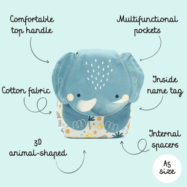 Mini sacs à dos A5 - Chewy l’éléphant