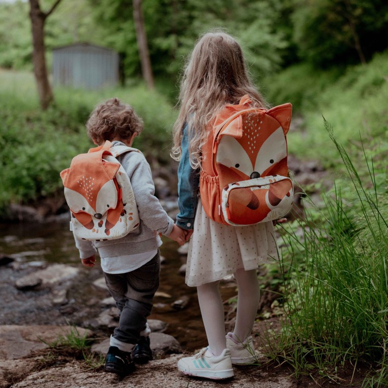 ISAOA Zaino Per Bambini Con Redini – Motivo Volpi – Leggero E Impermeabile Per Asilo E Gite