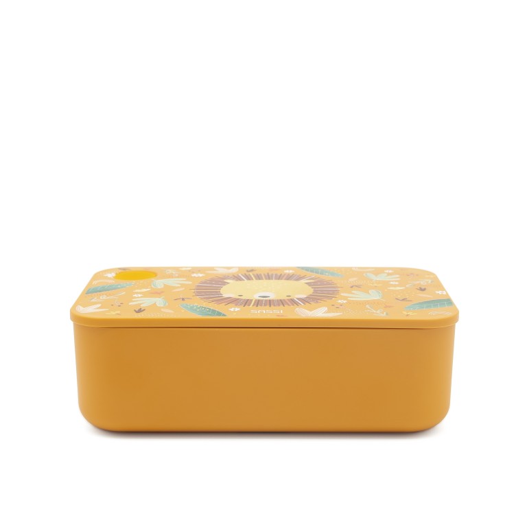 Boîte à goûter en plastique recyclé - Chompy le lion