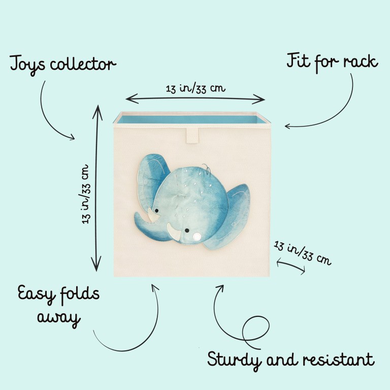 Storage Square Box - Chewy the Elephant