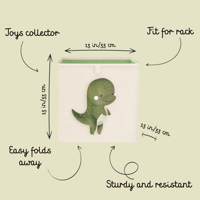 Scatola porta giochi - Dinosauro Cracky