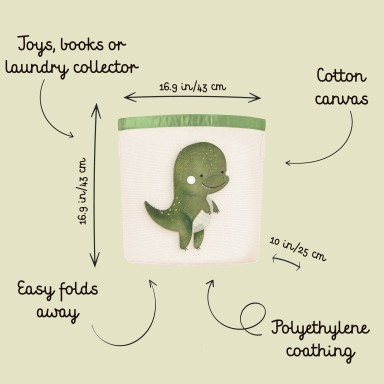 Storage Bin - Cracky the Dinosaur