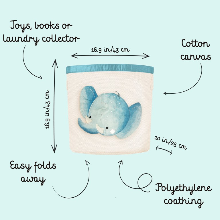 Cesto porta giochi - Elefante Chewy