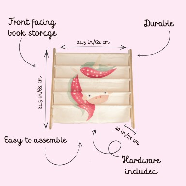 Montessori Book Rack - Sparkly the Unicorn