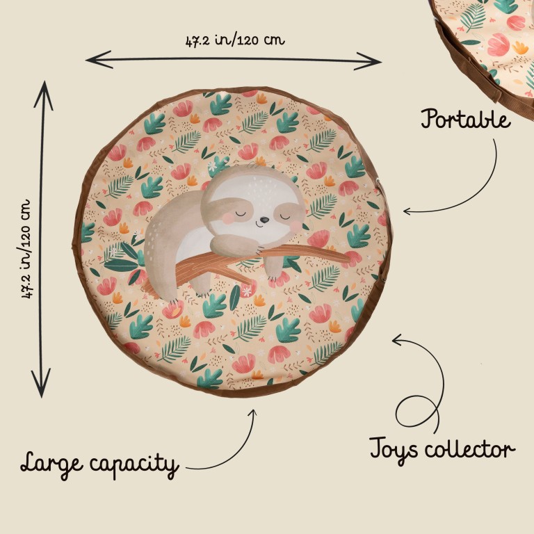 Tapis de jeu et sac de rangement - Gnawy le paresseux