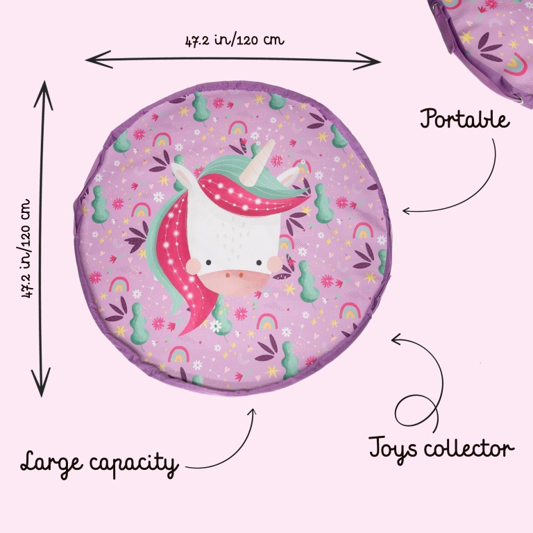 Tapis de jeu et sac de rangement - Sparkly la licorne
