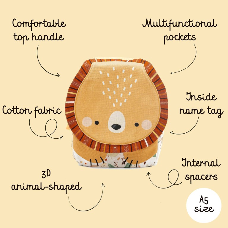 Zaino mini A5 - Leone Chompy
