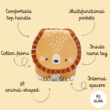 A5 Mini Backpack - Chompy the Lion