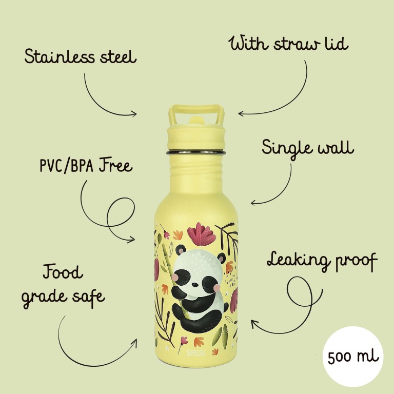 500 ml Stainless Steel Bottle - Gnummy  the Sloth