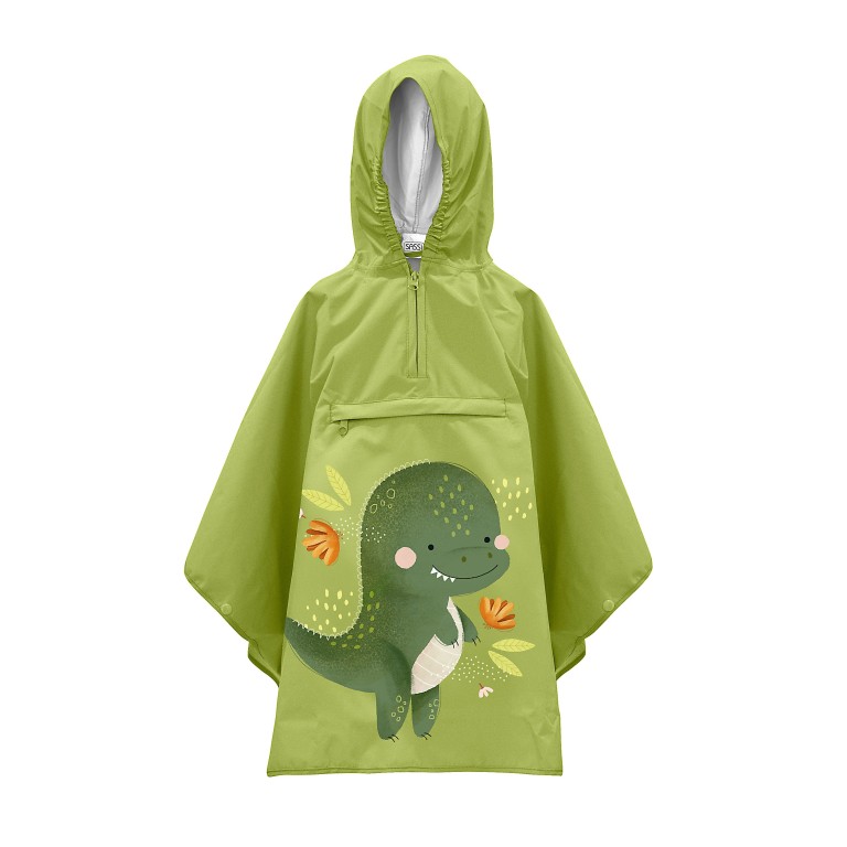Kids Rain Poncho - Cracky the Dinosaur