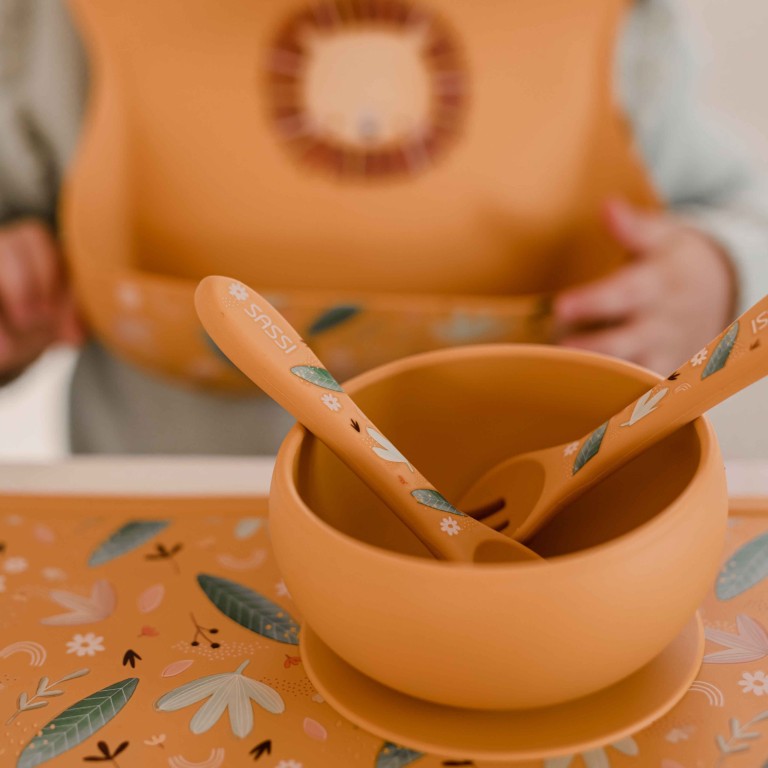 Bol avec ventouse en silicone - Chompy le lion