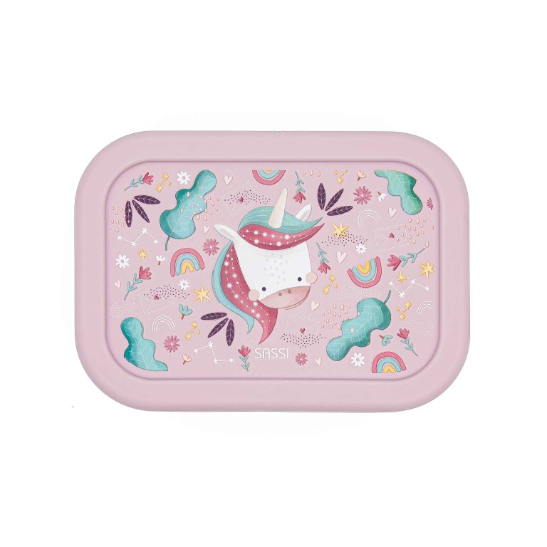 Boîte à goûter en silicone - Sparkly la licorne
