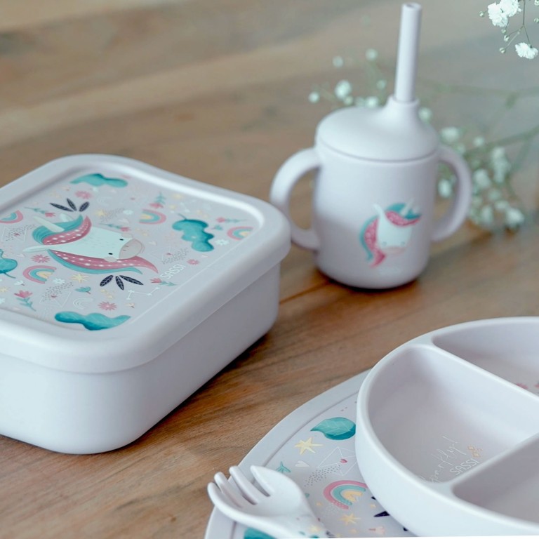 Silicone Lunch Box - Sparkly the Unicorn